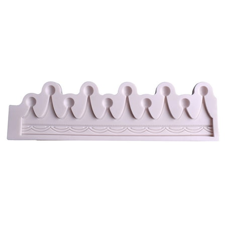 Crown Shape 3D Chocolate Bakeware Tool Soft Fondant Candy Home Sugarcraft
