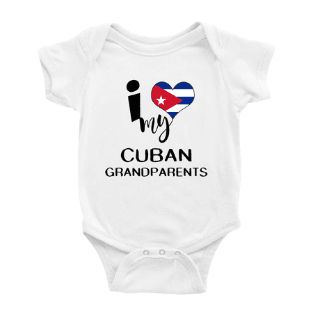 I Heart My Cuban Grandparents Cuba Love Flag Cute Baby Clothes Unisex (White 0-3 Months)
I Heart My Cuban Grandparents Cuba Love Flag Cute Baby Clothes Unisex (White 0-3 Months)