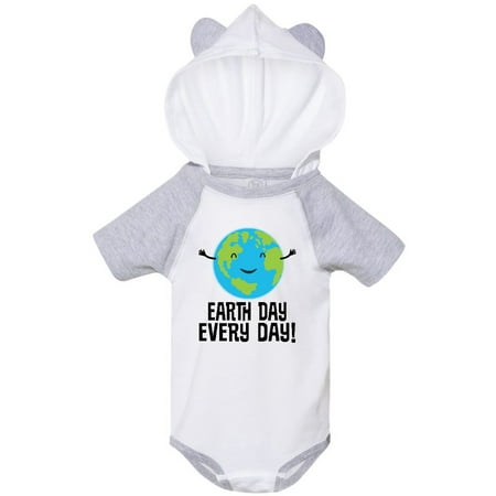 Inktastic Earth Day Every Day Planet Gift Baby Boy or Baby Girl Bodysuit