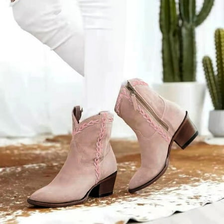 TALKVE Shoes Booties Women Heels Pointed Non Slip Zipper Color Short Retro Toe Solid Women s Boots
TALKVE Shoes Booties Women Heels Pointed Non Slip Zipper Color Short Retro Toe Solid Women s Boots