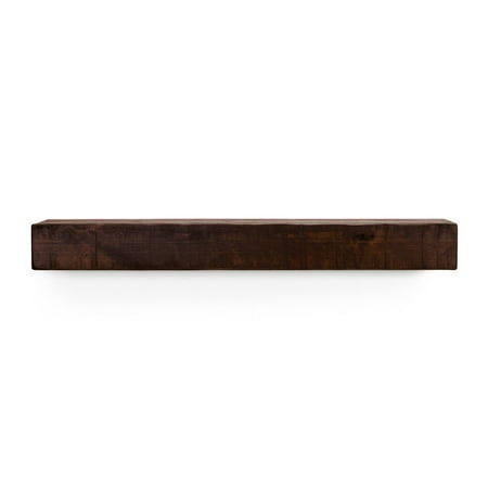 Modern Rustic 60 in. Mahogany Mantel