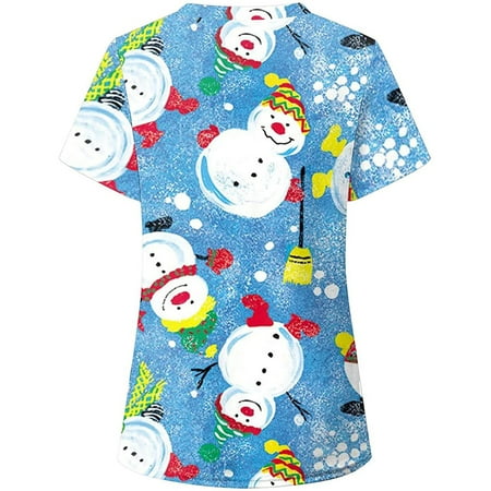 Cakiesky Womens Scrub Tops Cool V-Neck Nursing T Shirts for Healthcare Workers Blue S
Cakiesky Womens Scrub Tops Cool V-Neck Nursing T Shirts for Healthcare Workers Blue S