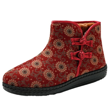 Fashion Winter Women Snow Boots Flat Soft Sole Non-Slip Solid Color Flower Slip On Buckle Plush Warm Comfortable
Fashion Winter Women Snow Boots Flat Soft Sole Non-Slip Solid Color Flower Slip On Buckle Plush Warm Comfortable