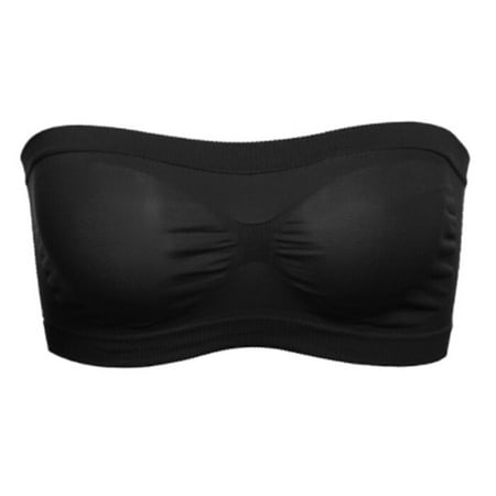 HRSR Supportive Bandeau Bra Women s Angel Seamless Underwire Wireless Padded Strapless Bra(Black 3XL)
HRSR Supportive Bandeau Bra Women s Angel Seamless Underwire Wireless Padded Strapless Bra(Black 3XL)