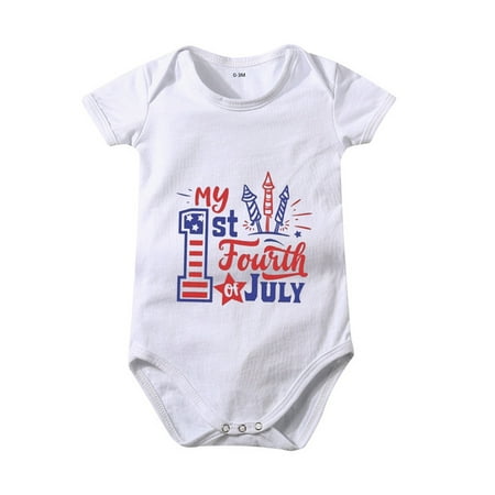 Toddler Kids 4Th Of July Letter Print Short Sleeve Independence Day Romper Jumpsuit Baby Clothes
Toddler Kids 4Th Of July Letter Print Short Sleeve Independence Day Romper Jumpsuit Baby Clothes
