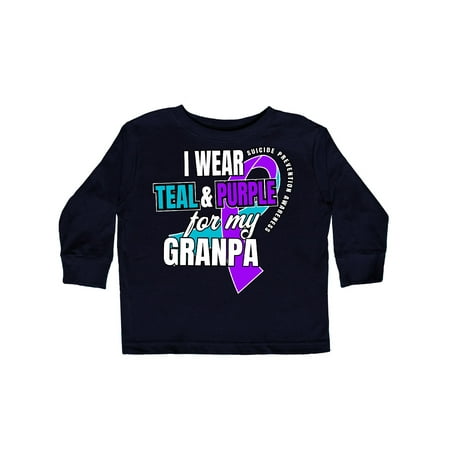Inktastic Suicide Prevention I Wear Teal and Purple for My Granpa Gift Toddler Boy or Toddler Girl Long Sleeve T-Shirt
Inktastic Suicide Prevention I Wear Teal and Purple for My Granpa Gift Toddler Boy or Toddler Girl Long Sleeve T-Shirt