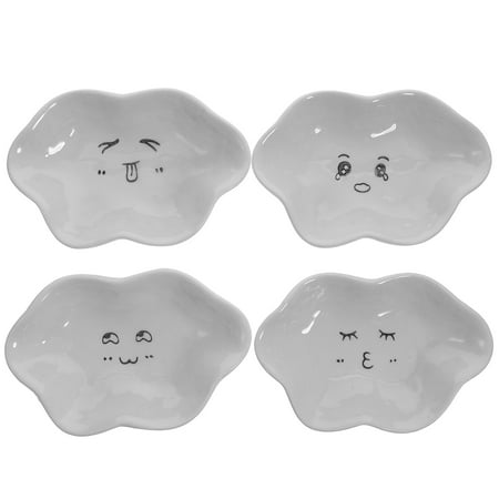 4pcs Cloud Shaped Porcelain Sauce Plates Adorable Vinegar Saucer Plate Dipping Bowl
4pcs Cloud Shaped Porcelain Sauce Plates Adorable Vinegar Saucer Plate Dipping Bowl