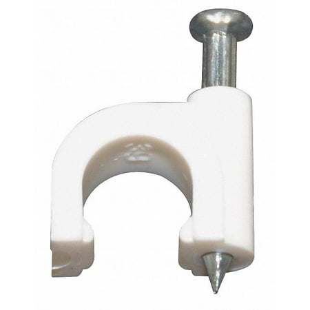 Dolphin Components Cable Staple Nail 1/4In White PK100 DCC-59W