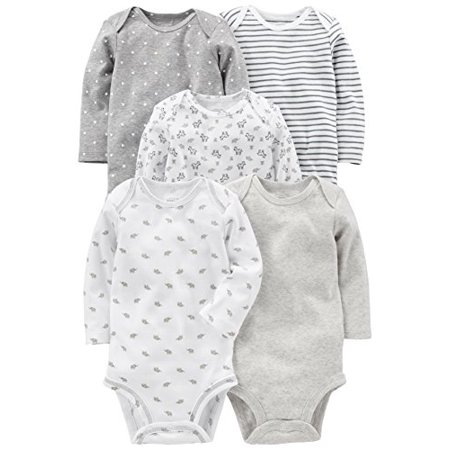 Simple Joys by Carter s Baby 5-Pack Neutral Long-Sleeve Bodysuit Gray/White ...
Simple Joys by Carter s Baby 5-Pack Neutral Long-Sleeve Bodysuit Gray/White ...