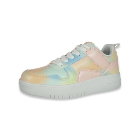 Link Girls Lace Sneakers - tiedye 13 youth