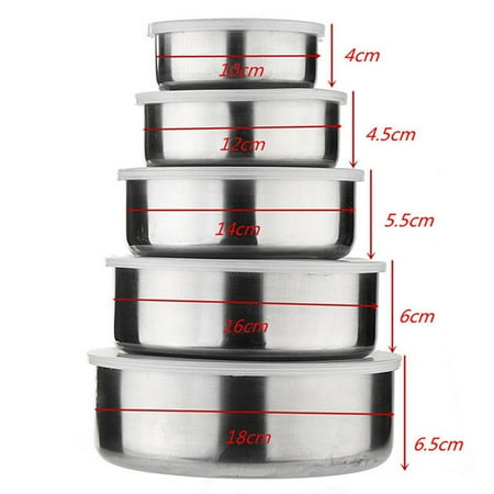 Spring Deals! 5 Pcs Stainless Steel Home Kitchen Food Container Storage Mixing Bowl Set
Spring Deals! 5 Pcs Stainless Steel Home Kitchen Food Container Storage Mixing Bowl Set