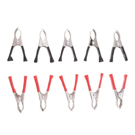 10 Pcs.75mm Copper Alligator Clip Alligator Clip Voltage Clip With Sleeve Sleeve - Black
10 Pcs.75mm Copper Alligator Clip Alligator Clip Voltage Clip With Sleeve Sleeve - Black