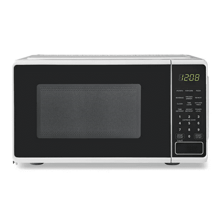 0.7 Cu ft Compact Countertop Microwave Oven White
