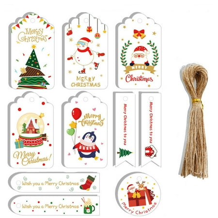 DESTYER Christmas Paper Tags Set Wedding Hanging Xmas Tree Gifts Label Home Office Bedroom Decoration Pendant Ornament 50 Sets Type 2
DESTYER Christmas Paper Tags Set Wedding Hanging Xmas Tree Gifts Label Home Office Bedroom Decoration Pendant Ornament 50 Sets Type 2