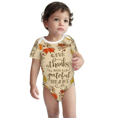 Haiem Thanksgiving With A Grateful Heart Printed Unisex-Baby Short Sleeve Onesies Bodysuits Unisex Babies Snap-Up Rompers-3 Months
Haiem Thanksgiving With A Grateful Heart Printed Unisex-Baby Short Sleeve Onesies Bodysuits Unisex Babies Snap-Up Rompers-3 Months