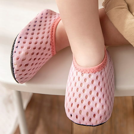 LEEy-world Toddler Shoes Boys Girls Socks Toddler Breathable Mesh The Floor Socks Barefoot Socks Non Slip Shoes Size Five Toddler Shoes Pink
