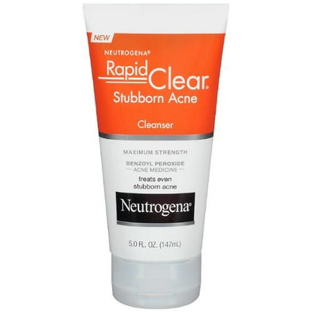 Neutrogena Rapid Clear Stubborn Acne Cleanser 5 oz (Pack of 6)