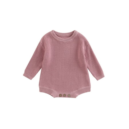 Sunisery Baby Knit Romper Girls Boys Long Sleeve Crew Neck Solid Fall Winter Bodysuit Jumpsuits 0-24 Monthes
Sunisery Baby Knit Romper Girls Boys Long Sleeve Crew Neck Solid Fall Winter Bodysuit Jumpsuits 0-24 Monthes