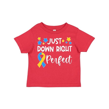 Inktastic Just Down Right Perfect Down Syndrome Awareness Ribbon Gift Toddler Boy or Toddler Girl T-Shirt
Inktastic Just Down Right Perfect Down Syndrome Awareness Ribbon Gift Toddler Boy or Toddler Girl T-Shirt