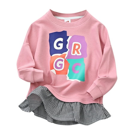koaiezne Kids Child Toddler Baby Girls Long Sleeve Letter Patchwork Plaid Pullover Sweatshirt Tops Blouse Clothes Outfits Tops for Girls Western Wear Stripe Top Girls
koaiezne Kids Child Toddler Baby Girls Long Sleeve Letter Patchwork Plaid Pullover Sweatshirt Tops Blouse Clothes Outfits Tops for Girls Western Wear Stripe Top Girls