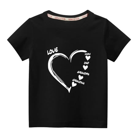 KBKYBUYZ Baby Girl Summer Outfits Toddler Kids Boys Girls Fashion Cute Solid Color Round Neck Valentine s Day Heart Print Short Sleeve Top On Sale
KBKYBUYZ Baby Girl Summer Outfits Toddler Kids Boys Girls Fashion Cute Solid Color Round Neck Valentine s Day Heart Print Short Sleeve Top On Sale