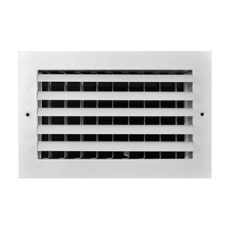 6 x 12 in. 1-Way White Aluminum Wall & Ceiling Register 
6 x 12 in. 1-Way White Aluminum Wall & Ceiling Register