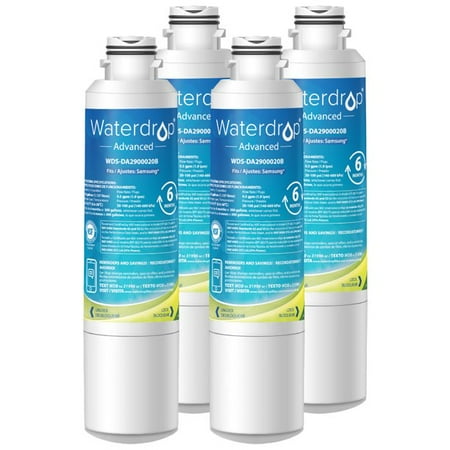 Waterdrop DA29-00020B NSF 53&42 Certified Refrigerator Water Filter Replacement for Samsung DA29-00020B HAF-CIN/EXP 4 Filters
Waterdrop DA29-00020B NSF 53&42 Certified Refrigerator Water Filter Replacement for Samsung DA29-00020B HAF-CIN/EXP 4 Filters