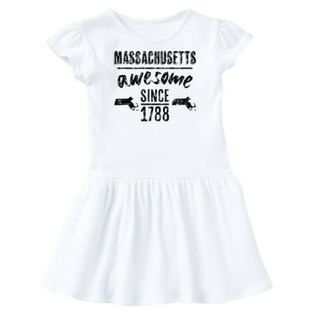Inktastic Massachusetts Awesome Since 1788 Gift Toddler Girl Dress