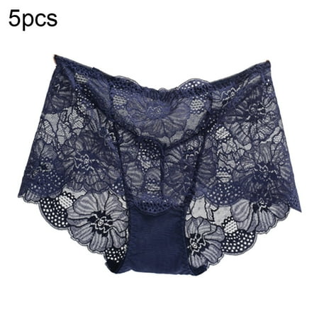 HEVIRGO 5Pcs Women Sexy Lace See Through Hollow out Elastic Underwear High Waist Briefs
HEVIRGO 5Pcs Women Sexy Lace See Through Hollow out Elastic Underwear High Waist Briefs