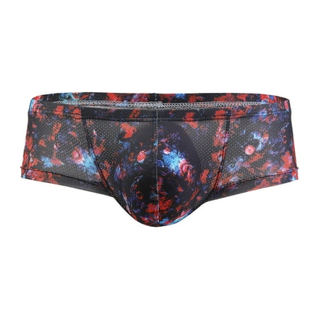 Mens Fashion Retro Low Waist U Mesh Breathable Wicking Small Triangle Printed Underwear
Mens Fashion Retro Low Waist U Mesh Breathable Wicking Small Triangle Printed Underwear