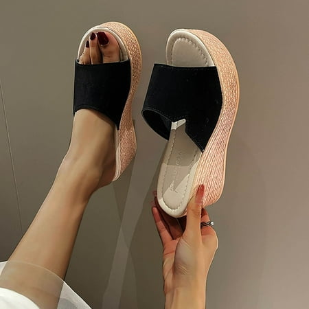 Lydiaunistar Women s Wedge Sandals Fashion Open Toe Platform Sandals Black 7.5()
Lydiaunistar Women s Wedge Sandals Fashion Open Toe Platform Sandals Black 7.5()