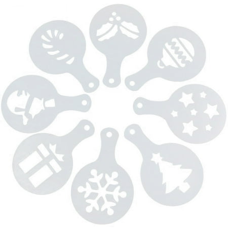 8 Pcs Christmas Cookie Stencils Fondant Cookie Mold Food Grade Plastic Coffee Decorating Stencils Powdered Sugar Sieve
8 Pcs Christmas Cookie Stencils Fondant Cookie Mold Food Grade Plastic Coffee Decorating Stencils Powdered Sugar Sieve