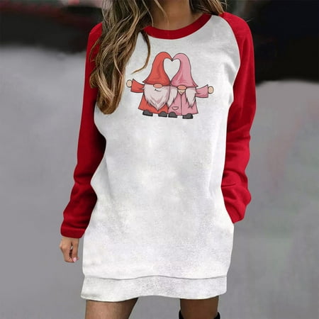 Mother Gift Women s Fashion Printed Long Sleeve Pocket Round-Neck Pullover Dress Graduation Gift
Mother Gift Women s Fashion Printed Long Sleeve Pocket Round-Neck Pullover Dress Graduation Gift
