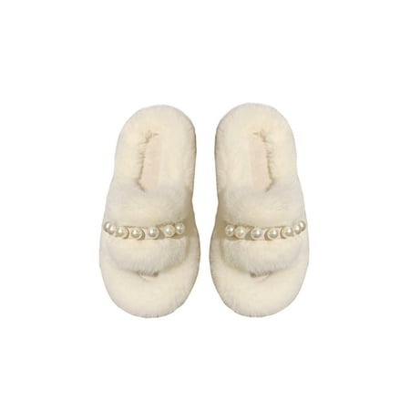 Gomelly Women s Home Comfort Open Toe Slide Sandals Indoor Lightweight Non-slip Fluffy Slides Breathable Winter Warm Fuzzy Slippers White 5.5
Gomelly Women s Home Comfort Open Toe Slide Sandals Indoor Lightweight Non-slip Fluffy Slides Breathable Winter Warm Fuzzy Slippers White 5.5