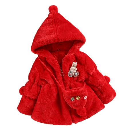 Kids Toddler Baby Girls Winter Warm Thick Cotton Long Sleeve Fleece Hooded Bag Clothes Coat Jacket Jackets Outwear For 5-6 Years
Kids Toddler Baby Girls Winter Warm Thick Cotton Long Sleeve Fleece Hooded Bag Clothes Coat Jacket Jackets Outwear For 5-6 Years