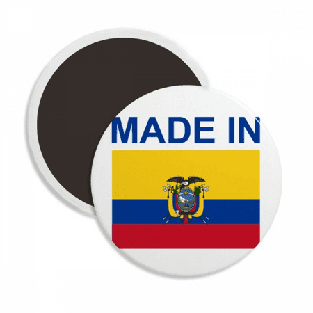 Ecuador Country Love Round Ceracs Fridge Magnet Keepsake Decoration