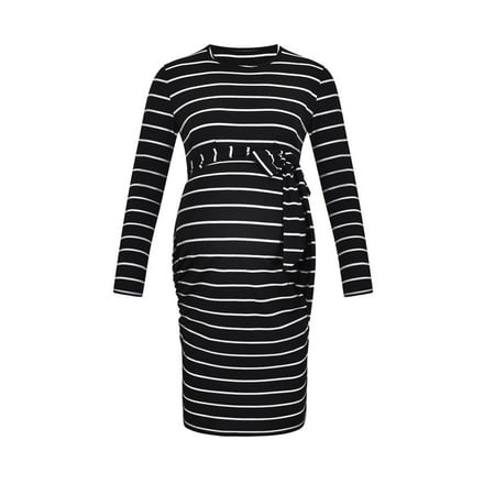 asdoklhq Maternity Clothes for Women Clearance Pregnant Women Clothes Long Sleeve Round Neck Stripe Maternity Dress With Belt
asdoklhq Maternity Clothes for Women Clearance Pregnant Women Clothes Long Sleeve Round Neck Stripe Maternity Dress With Belt