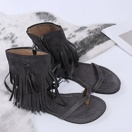 Aayomet Women Sandals Flat Shoes Open Summer Toe Tassel Non-Slip Women s Zipper Sandals Beach Women s sandals Gray 7.5
Aayomet Women Sandals Flat Shoes Open Summer Toe Tassel Non-Slip Women s Zipper Sandals Beach Women s sandals Gray 7.5