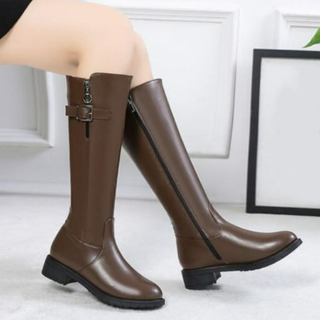 ZMHEGW Boots For Women Mid Calf Autumn And Winter Solid Clasp Decorates Side Zipper Comtable Square Heel With Thick Heel Boots Shoes
ZMHEGW Boots For Women Mid Calf Autumn And Winter Solid Clasp Decorates Side Zipper Comtable Square Heel With Thick Heel Boots Shoes