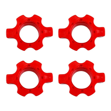 NUOLUX 4 Pcs Dumbbell Bar Nut Barbells Screw Clamp Fitness Equipment Accessories
