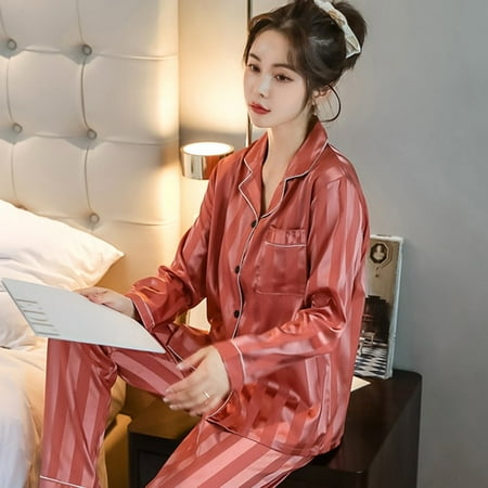 PIKADINGNIS Luxury Pajama Suit Silk Pajamas Sets Couple Sleepwear Family Pijama Lover Night Men & Women Casual Autumn Winter Pajamas for Men
PIKADINGNIS Luxury Pajama Suit Silk Pajamas Sets Couple Sleepwear Family Pijama Lover Night Men & Women Casual Autumn Winter Pajamas for Men
