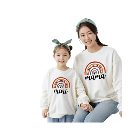 Mommy and Me Matching Outfits Casual Long Sleeve Sweatshirt Pullover Mama Mini Matching Sweater Top
Mommy and Me Matching Outfits Casual Long Sleeve Sweatshirt Pullover Mama Mini Matching Sweater Top