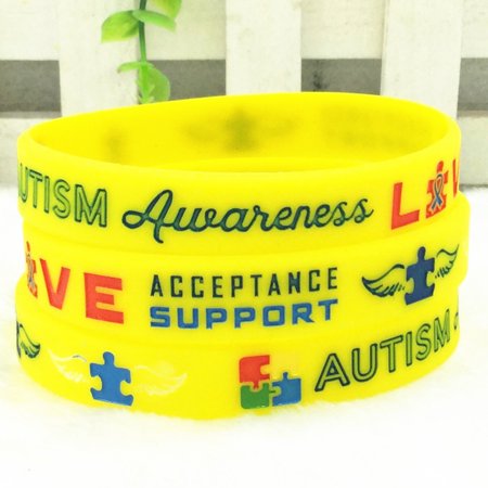 KABOER Autism Love Acceptance Awareness Support Puzzle Piece Wristband Bracelet Fashion