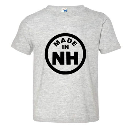 PleaseMeTees™ Toddler Born Made In New Hampshire NH Logo Label HQ Tee
