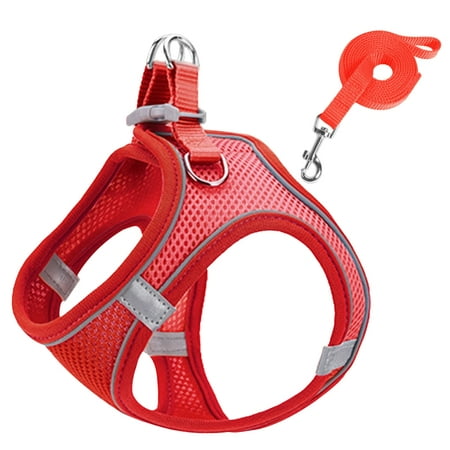 Air Dog Harness Reflective Mesh Vest with Metal D Rings & Leash for Small Dogs
Air Dog Harness Reflective Mesh Vest with Metal D Rings & Leash for Small Dogs