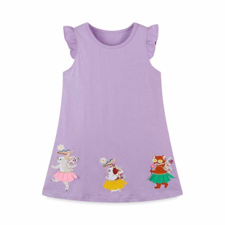 Baby Girls Summer Cotton Dress Round Neck Flying Sleeve Dresses Cartoon Printing Solid Color Dress
Baby Girls Summer Cotton Dress Round Neck Flying Sleeve Dresses Cartoon Printing Solid Color Dress