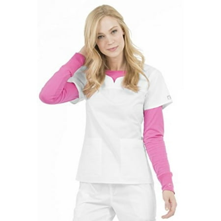 Med Couture Women s MC2 Lexi Scrub Top White X-Large