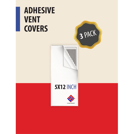 Adhesive Vent Cover. Looks Like A Register Vent! Perfect for HVAC in RV or Home - 5 x 12 (3 Pack)
Adhesive Vent Cover. Looks Like A Register Vent! Perfect for HVAC in RV or Home - 5 x 12 (3 Pack)