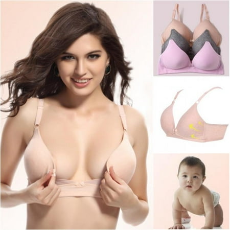 Women Breastfeeding Feeding Bras Maternity Bra Pregnant Nursing Bras Underwear Beige 34B
Women Breastfeeding Feeding Bras Maternity Bra Pregnant Nursing Bras Underwear Beige 34B