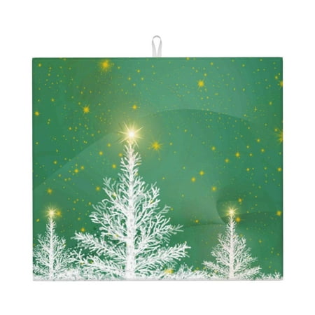 Xecao Christmas Green Print Dish Drying Mat for Kitchen Counter Absorbent Coffee Bar Mat Dish Drainer Rack Mats Dining Room Decoration
Xecao Christmas Green Print Dish Drying Mat for Kitchen Counter Absorbent Coffee Bar Mat Dish Drainer Rack Mats Dining Room Decoration